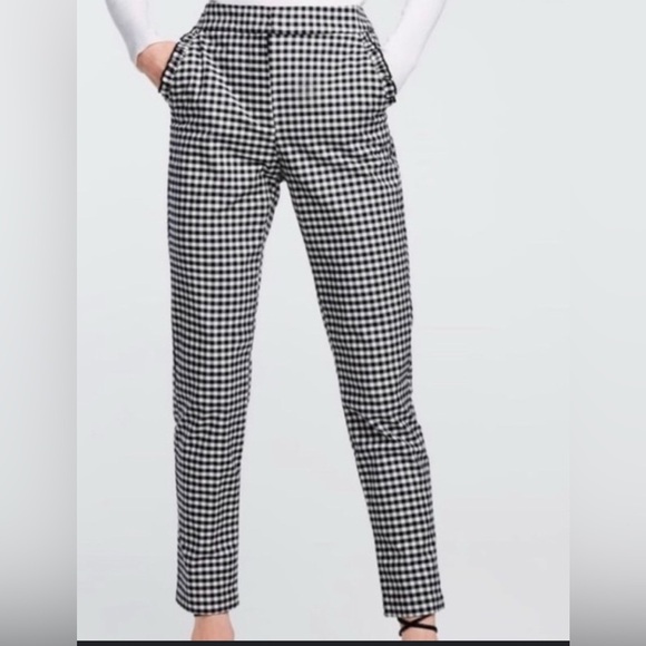 Zara Black and White Checkered Pants Size XS - Picture 1 of 6
